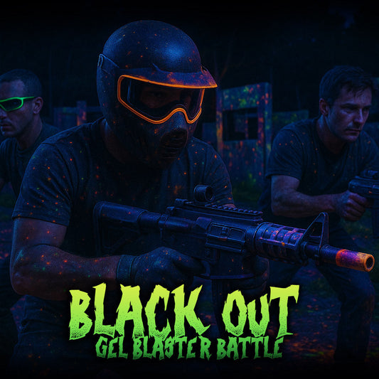 BLACK OUT GEL BLASTER BATTLE